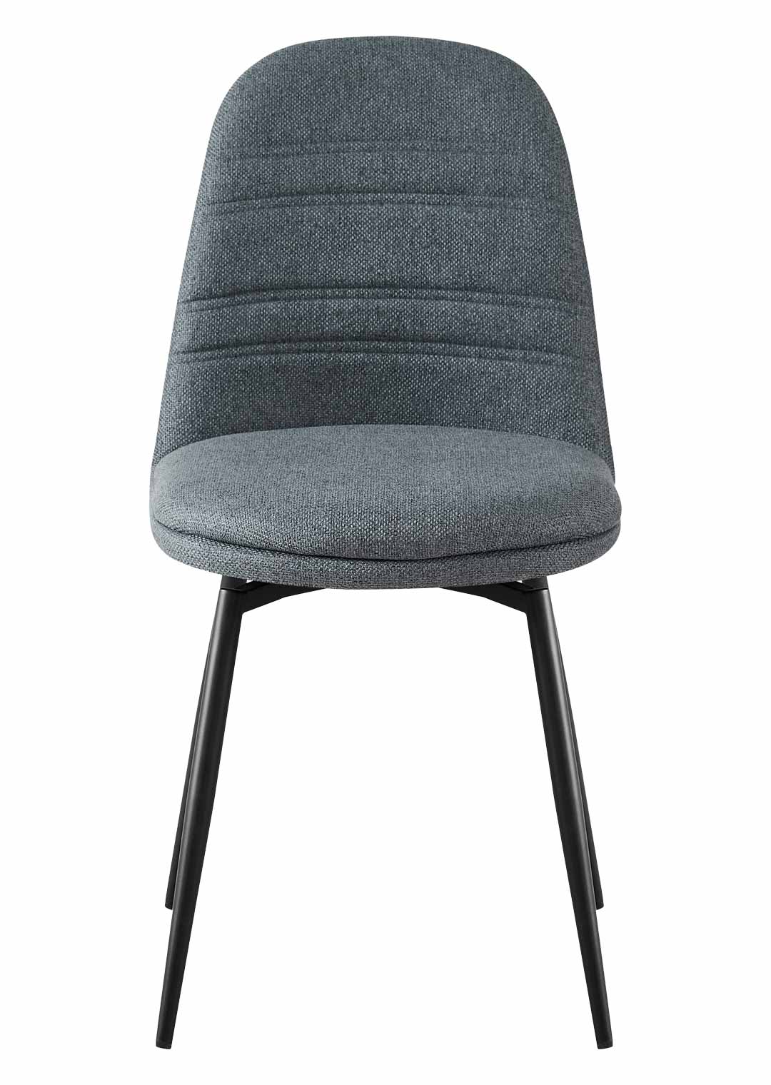 Polsterstuhl grau 360° drehbar Webstoff - LUMOS 